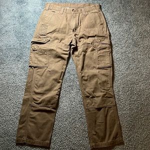 Green Carhartt Cargo Pants double knee